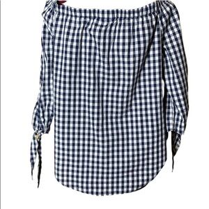🔥🔥SO shrug shoulder gingham shirt size XL